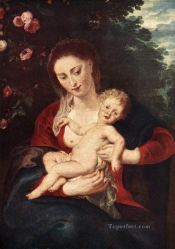 Pedro Pablo Rubens Painting - La Virgen y el Niño 1620 Barroco Peter Paul Rubens